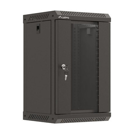 Lanberg WF11-3309-10B rack cabinet 9U Wall mounted rack Black