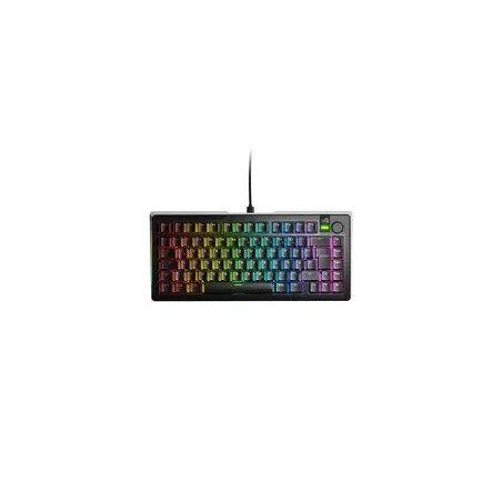 Glorious GMMK 3 Pro 75% Custom Gaming Keyboard - Pre-Built, ISO (DE), Fox Switches, Black
