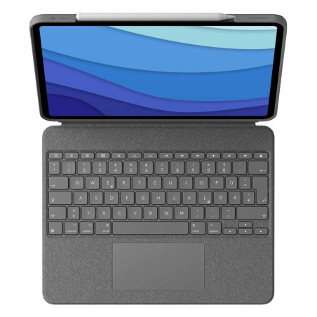 Logitech Combo Touch QWERTZ German Smart Connector Gray
