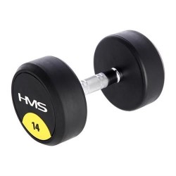 Rubberised dumbbell 14kg...