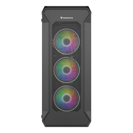 GENESIS Irid 505 ARGB Midi Tower Black, Transparent