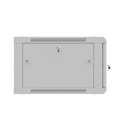 LANBERG WALL-MOUNTED INSTALLATION RACK CABINET 19" 6U 600X600 GREY, PERFORATED DOOR (FLAT PACK)