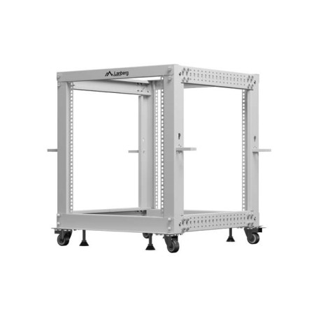 LANBERG OPEN RACK 19" 12U 600X600-1100 ADJUSTABLE GREY