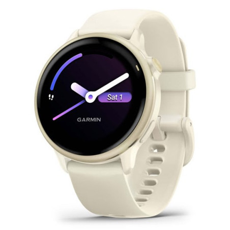 Garmin vívoactive 6 3.05 cm (1.2") AMOLED 42 mm Digital 390 x 390 pixels Touchscreen White Wi-Fi GPS (satellite)