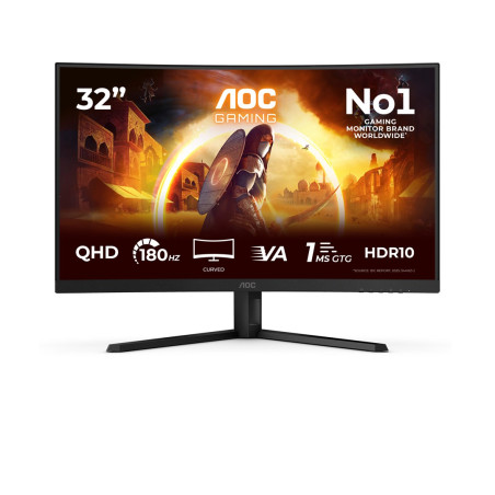 AOC G4 CQ32G4VEAD computer monitor 80 cm (31.5") 2560 x 1440 pixels Black, Grey