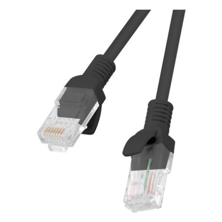 Lanberg PCU6-10CC-0200-BK networking cable Black 2 m Cat6 U/UTP (UTP)