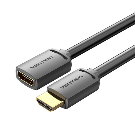 Vention HDMI-A Male to HDMI-A Female 4K HD Cable PVC Type 3M Black