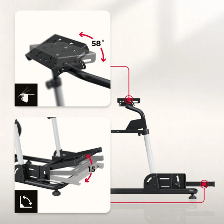 Huzaro Speed 5.5 gaming stand for racing games
