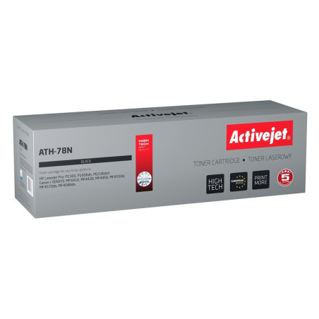 Activejet ATH-78N Toner (replacement for HP 78A CE278A, Canon CRG-728; Supreme; 2100 pages; black)