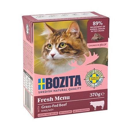 BOZITA Fresh Menu Beef Chunks in jelly - wet cat food - 370g