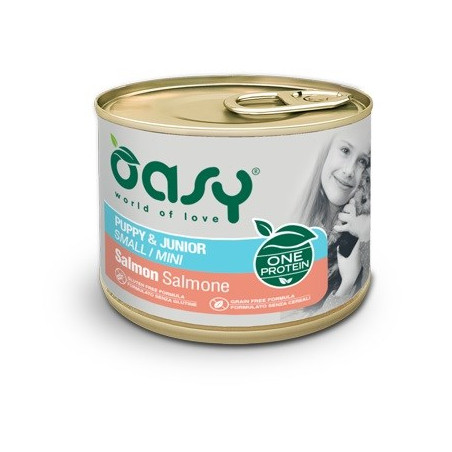 OASY One Protein Puppy & Junior Small/Mini Salmon - wet dog food - 200g