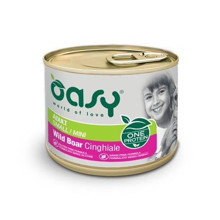 OASY One Protein Adult Small/Mini Wild Boar - wet dog food - 200g
