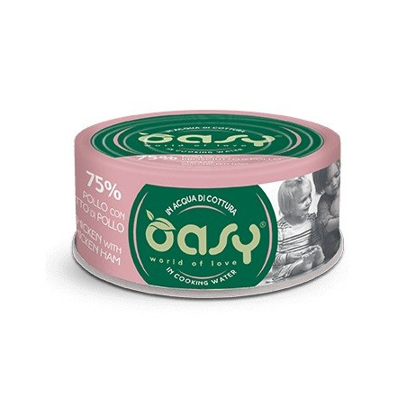 OASY More Love Chicken with ham - wet cat food - 70g