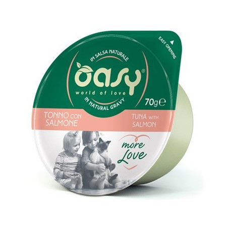 OASY More Love Tuna with salmon - wet cat food - 70g