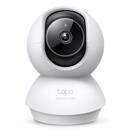 TP-Link Tapo Pan/Tilt AI Home Security Wi-Fi Camera SPEC: 3K 5MP (2880×1620), 2.4 GHz, Horizontal 360º