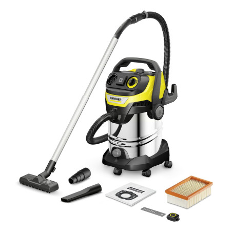 Vacuum Cleaner|KARCHER|Suction power 315 AW|Dust capacity 30 L|Drum vacuum|Cleaning type Dry&wet|Dust container Bagless|Colour Black/Yellow/Silver|1.628-385.0