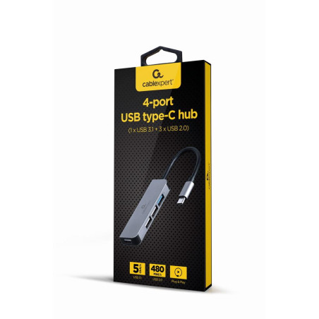 I/O HUB USB-C 4PORT/UHB-CM-U3P1U2P3-01 GEMBIRD