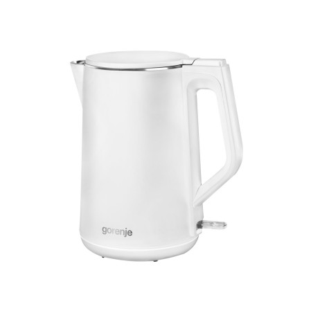 Gorenje | Kettle | K15DWW | Electric | 2200 W | 1.5 L | Plastic/Metal | 360° rotational base | White