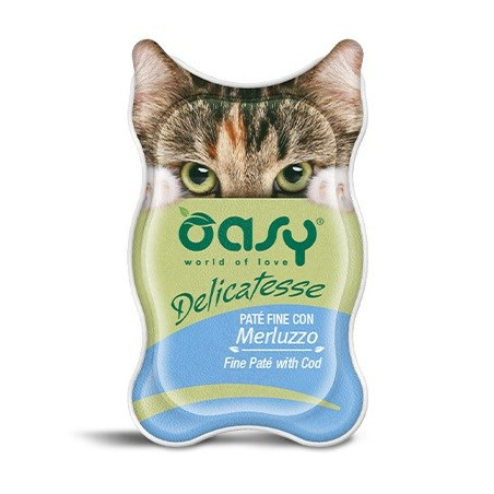 OASY Delicatesse Fine paté with Cod - wet cat food - 85g