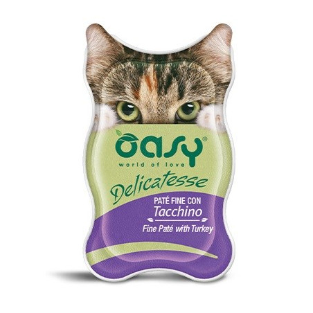OASY Delicatesse Fine paté with Turkey - wet cat food - 85g