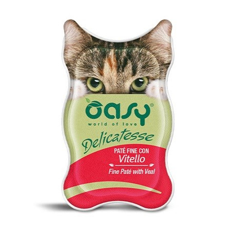 OASY Delicatesse Fine paté with Veal - wet cat food - 85g