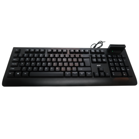 Acer AKW320 | Keyboard | Wired | US | Smart Card Reader | Black | Retil pack