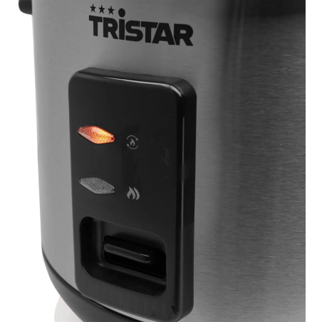 Tristar | RK-6146 | Rice cooker | 400 W | 1 L | Number of programs 0 | Black/Stainless steel