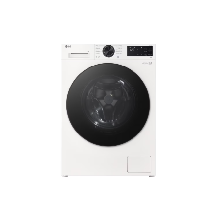 LG | Washing machine | F2X50S9TWB | Energy efficiency class A | Front loading | Washing capacity 9 kg | 1200 RPM | Depth 48 cm | Width 60 cm | Display | LED | Steam function | Direct drive | Wi-Fi | White