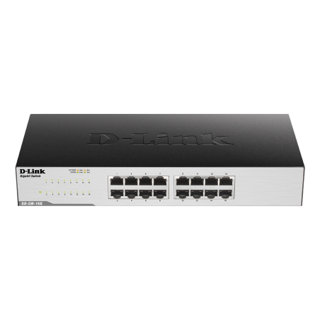 D-Link | 16-Port Gigabit Easy Desktop Switch | GO-SW-16G/E | Unmanaged | Desktop/Rackmountable | 24 month(s)