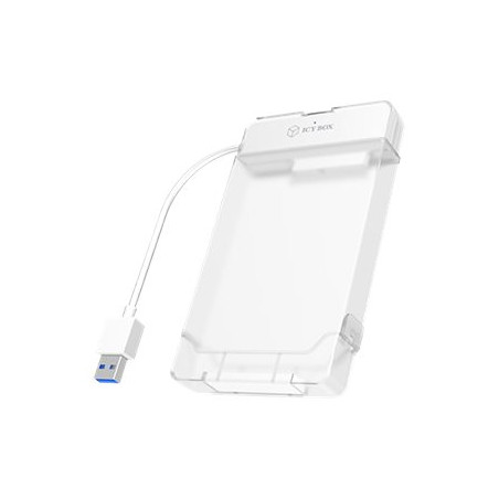 Raidsonic | ICY BOX | Adapter cable with protective a cover for 2.5" SATA hard disks to USB 3.0, blue Access LED | SATA | USB 3.0 | 2.5"