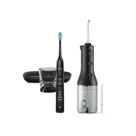 Philips HX3886/43 Sonicare DiamondClean Oral irrigator + Electric toothbrush, Black | Philips