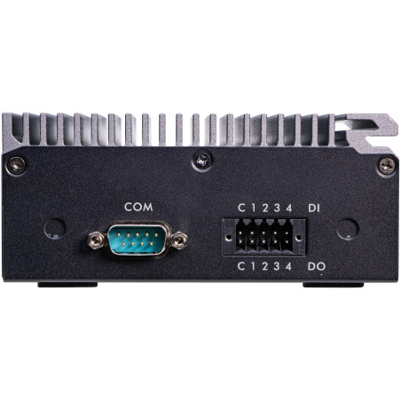 Shuttle Edge PC SPCEL03 , Intel Atom x6413E, 1x HDMI, 2x 2.5G LAN, 1x COM, DIO (4x in, 4x out), 3x USB, 2x M.2, 12-24V, fanless, 24/7, -20... 60°C, incl. VESA & DIN-RAIL mount