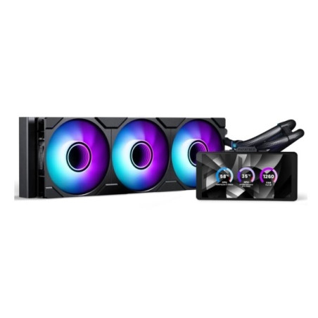 PHANTEKS Glacier One 360M25 LCD AiO-Wasserkühlung, 6-Zoll-Display - 360mm, schwarz