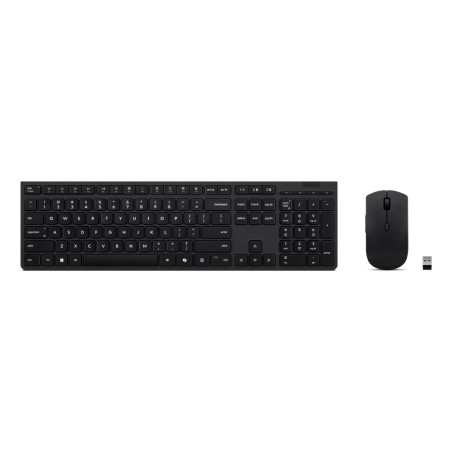Lenovo 4X31R64351 keyboard Mouse included Office RF Wireless + Bluetooth US English Black