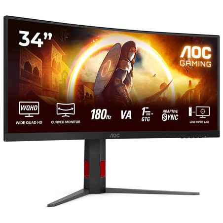 Monitor AOC CU34G4 34" 3440x1440 180Hz 1ms VA