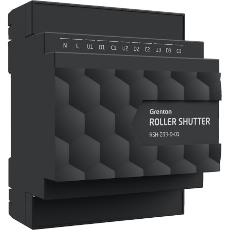 Roller shutter outlet module (3 outputs) Grenton / DIN rail mounting / TF-Bus