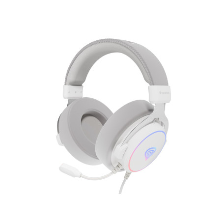 GENESIS Neon 764 White Headset Wired Head-band Gaming USB Type-A
