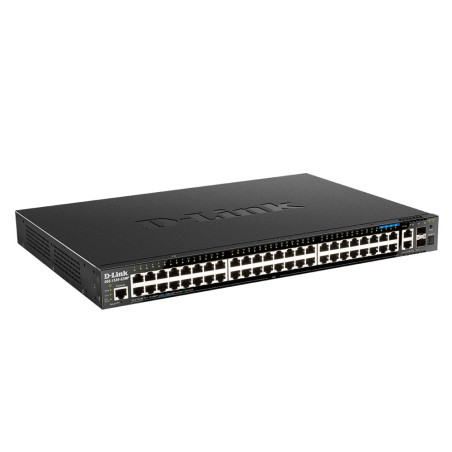 D-Link DGS-1520-52MP/E network switch Managed L3 Gigabit Ethernet (10/100/1000) Power over Ethernet (PoE) 1U Black