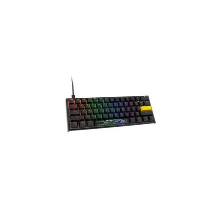 Ducky One 2 Pro Mini Gaming Keyboard, RGB LED - Cherry Silent Red (US)