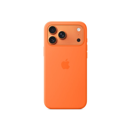 Apple iPhone 17 Pro Max Silicone Case with MagSafe – Orange | Apple