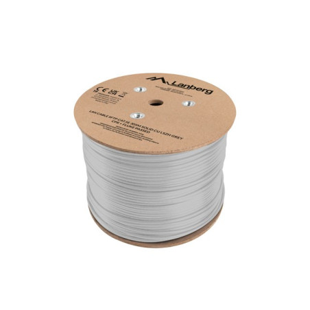 LANBERG LAN CABLE SFTP CAT.5E 305M SOLID CU LSZH GREY CPR + FLUKE PASSED