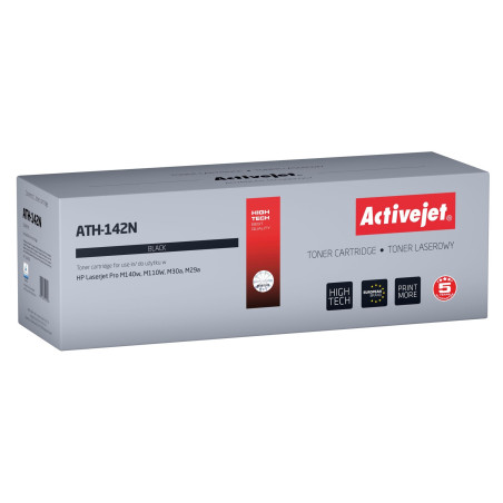 Activejet ATH-142N toner for HP printer, Replacement HP 142A HP142A W1420A; Supreme; 950 pages; black; with chip