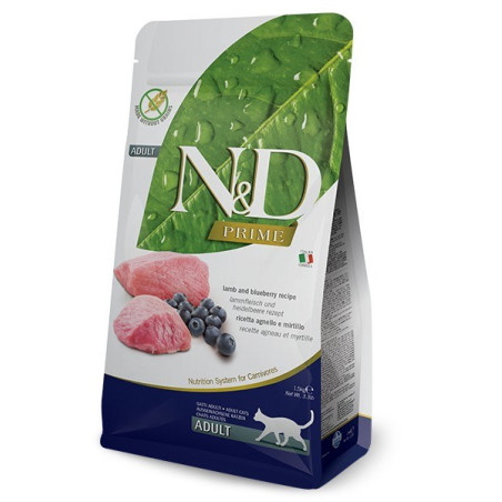 FARMINA N&D Prime Lamb & Blueberry - dry cat food - 1.5kg