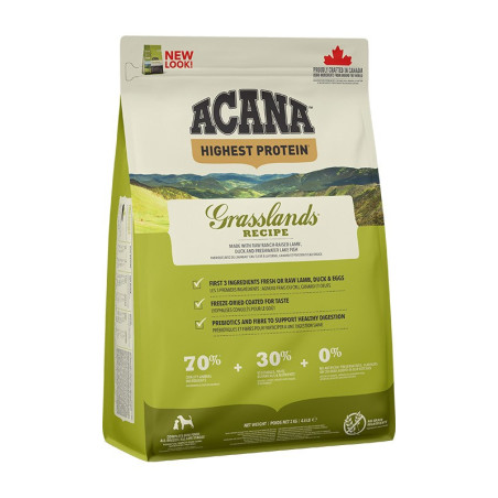 ACANA Highest protein Grasslands - dry dog food - 2kg