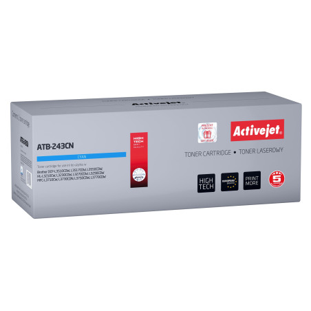 Activejet ATB-243CN toner (replacement for Brother TN-243C; Supreme; 1000 pages; cyan)