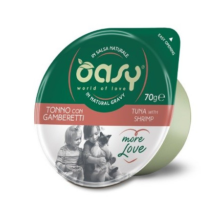 OASY More Love Tuna with shrimp - wet cat food - 70g