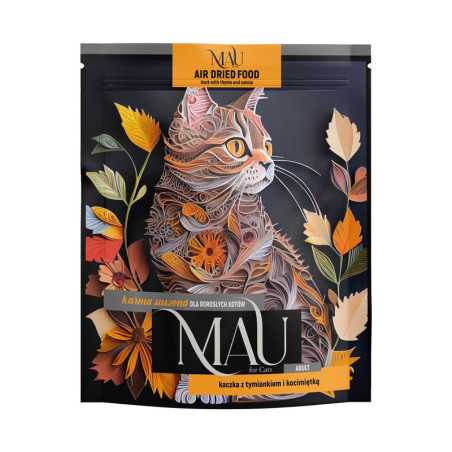 MAU Air dried Duck with thyme and catnip - dry cat food - 700g