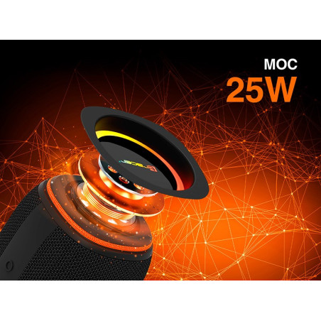 Tracer XtremeBeat Ultra TWS Portable Bluetooth Speaker Black 25 W
