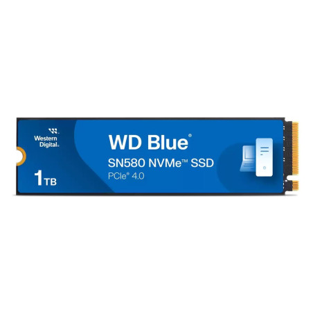 SSD|WESTERN DIGITAL|Bulk|600xTBW rating|Read speed 4150 MB/s|Write speed 4150 MB/s|NVMe Yes|PCI Express 4.0|M.2|1000 GB|Blue SN580|WDS100T3B1E-00CHF0