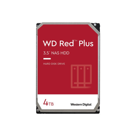 HDD|WESTERN DIGITAL|Red Plus|4TB|SATA|256 MB|5400 rpm|3,5"|WD40EFPX
